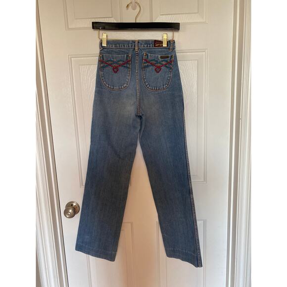 Vintage 70's/80's Pentimento Jeans Straight Design Pocket High Rise Size 5 Small - Picture 3 of 5